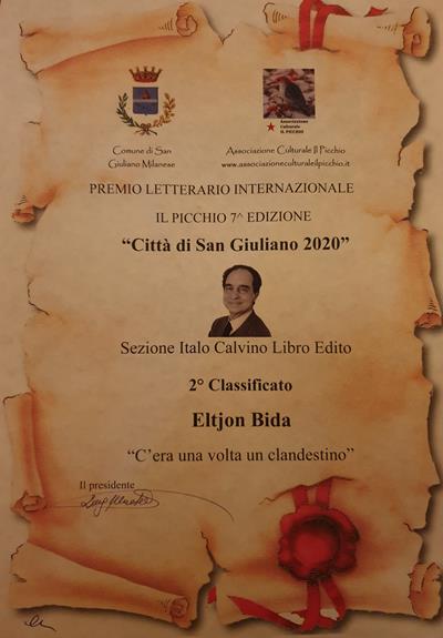 Secondo classificato - Premio Città di San Giuliano 2020